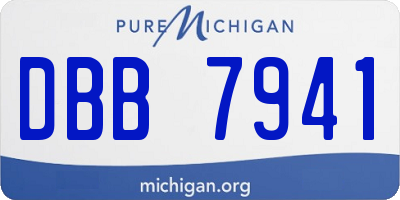 MI license plate DBB7941