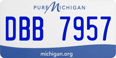 MI license plate DBB7957