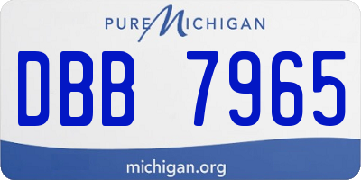 MI license plate DBB7965