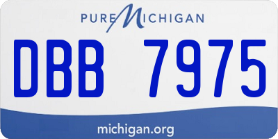 MI license plate DBB7975