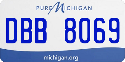 MI license plate DBB8069