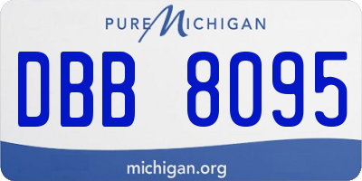 MI license plate DBB8095
