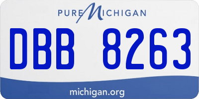 MI license plate DBB8263