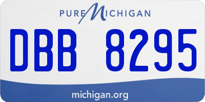 MI license plate DBB8295