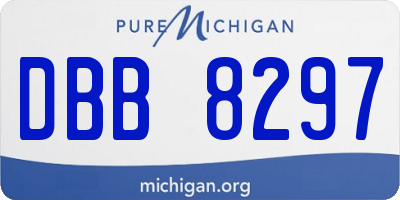 MI license plate DBB8297