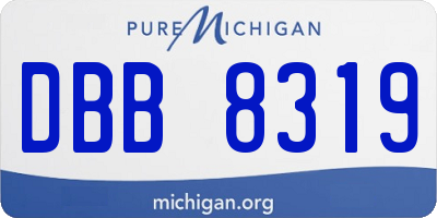 MI license plate DBB8319