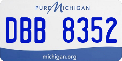 MI license plate DBB8352