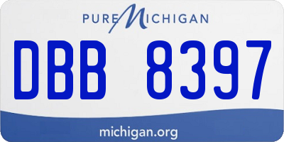 MI license plate DBB8397