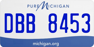 MI license plate DBB8453