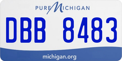 MI license plate DBB8483
