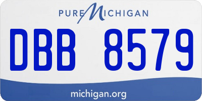 MI license plate DBB8579