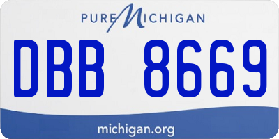 MI license plate DBB8669