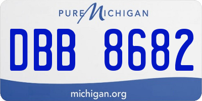 MI license plate DBB8682
