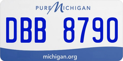 MI license plate DBB8790