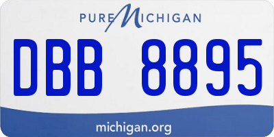 MI license plate DBB8895