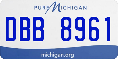 MI license plate DBB8961