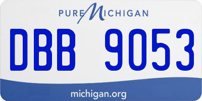 MI license plate DBB9053