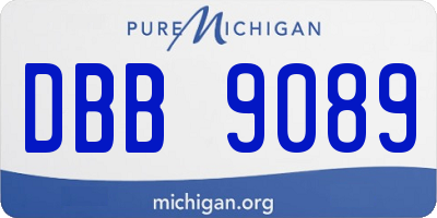 MI license plate DBB9089