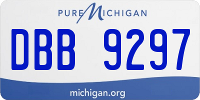 MI license plate DBB9297