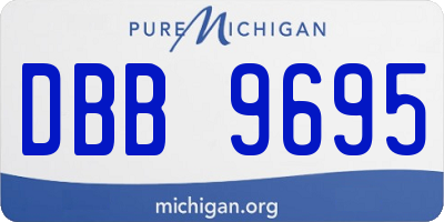 MI license plate DBB9695