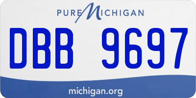 MI license plate DBB9697
