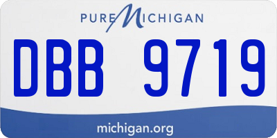MI license plate DBB9719