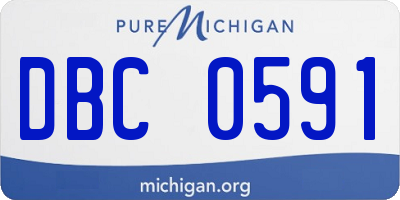 MI license plate DBC0591