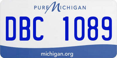 MI license plate DBC1089