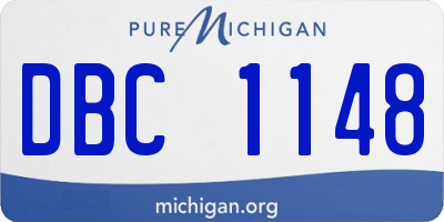 MI license plate DBC1148