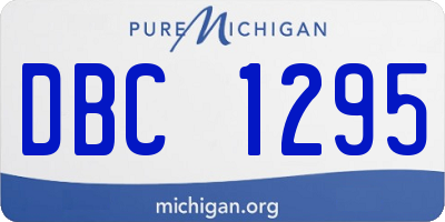 MI license plate DBC1295