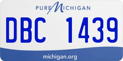 MI license plate DBC1439