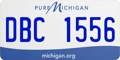 MI license plate DBC1556
