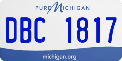 MI license plate DBC1817
