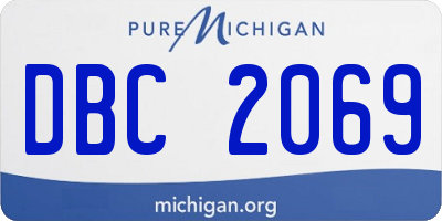 MI license plate DBC2069
