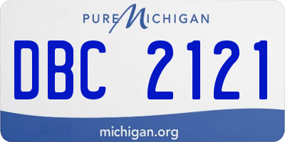 MI license plate DBC2121