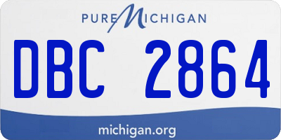 MI license plate DBC2864