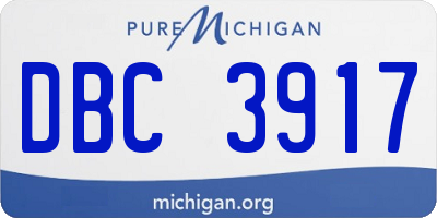 MI license plate DBC3917