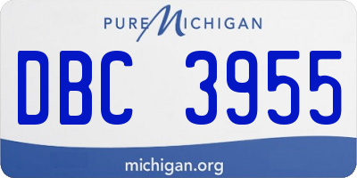 MI license plate DBC3955