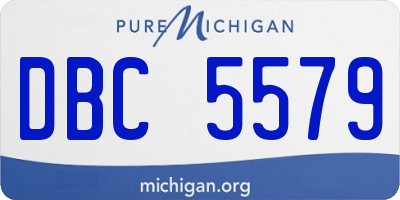 MI license plate DBC5579