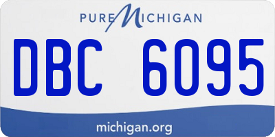 MI license plate DBC6095