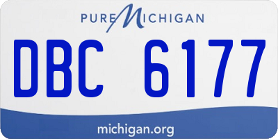 MI license plate DBC6177