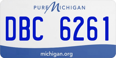 MI license plate DBC6261