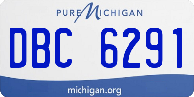 MI license plate DBC6291