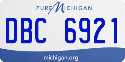 MI license plate DBC6921