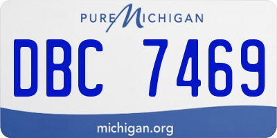 MI license plate DBC7469