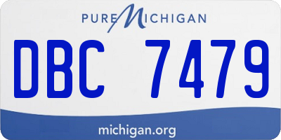 MI license plate DBC7479