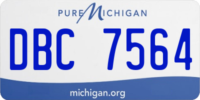 MI license plate DBC7564