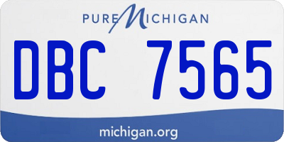 MI license plate DBC7565