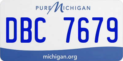 MI license plate DBC7679