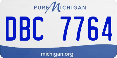 MI license plate DBC7764